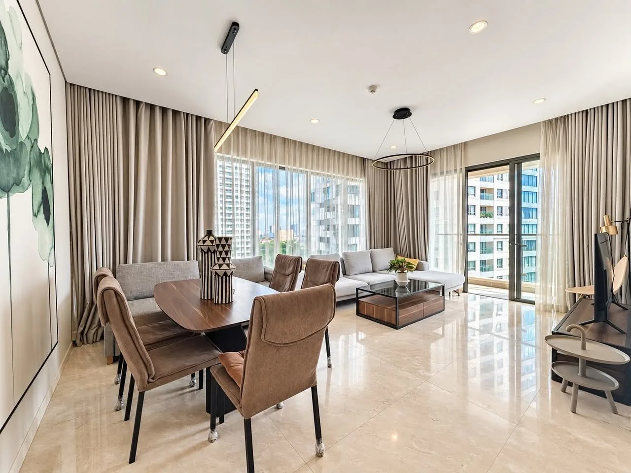 Bright 3BR Diamond Island Apartment with River and Pool Views