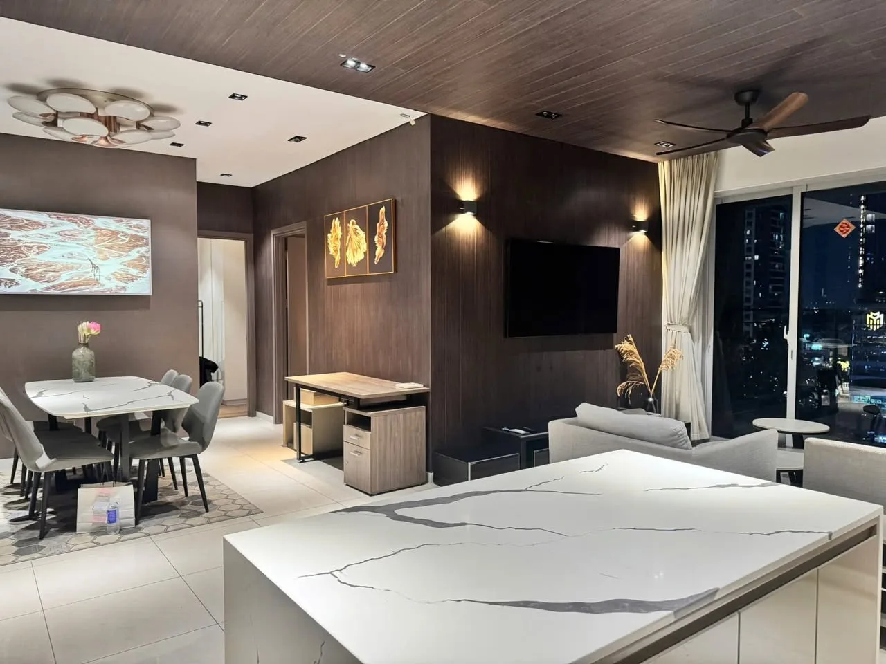 Estella Heights 2BR With Warm Wood Interiors and an Open Kitchen
