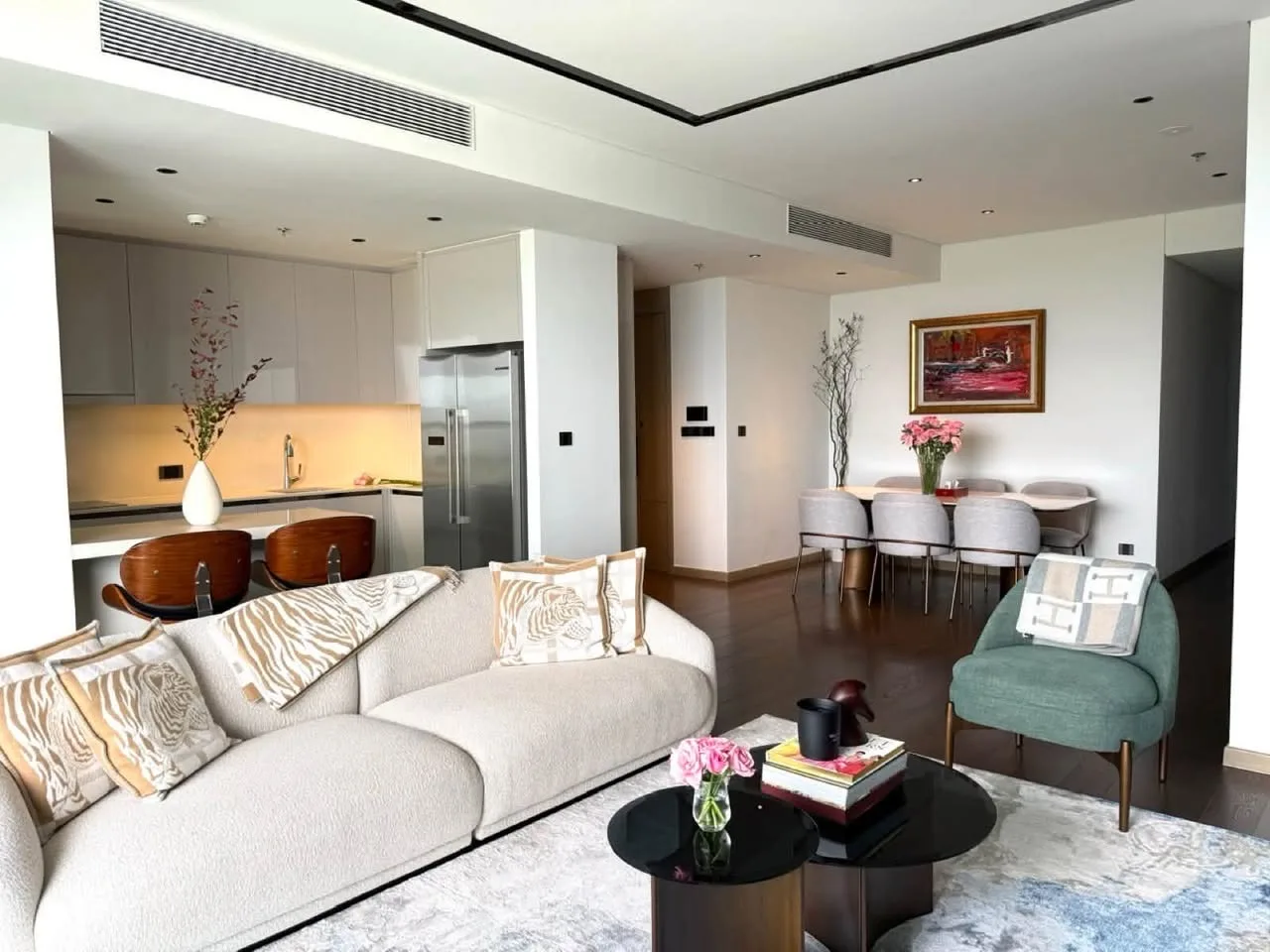 Grand Marina 3BR With River-View Balcony and Bedroom Workspaces