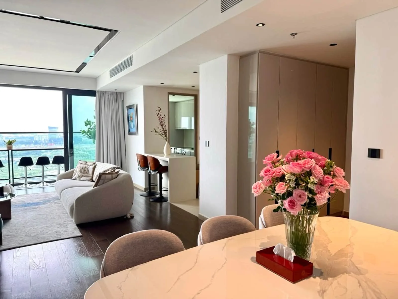 Grand Marina 3BR With River-View Balcony and Bedroom Workspaces
