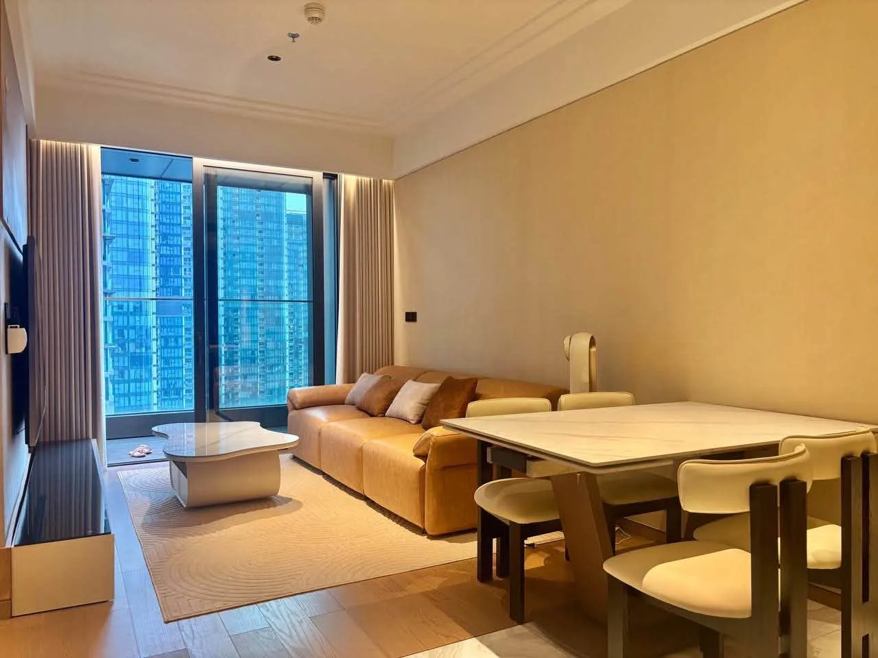 Grand Marina 1BR With Park View and Warm Furnished Interiors