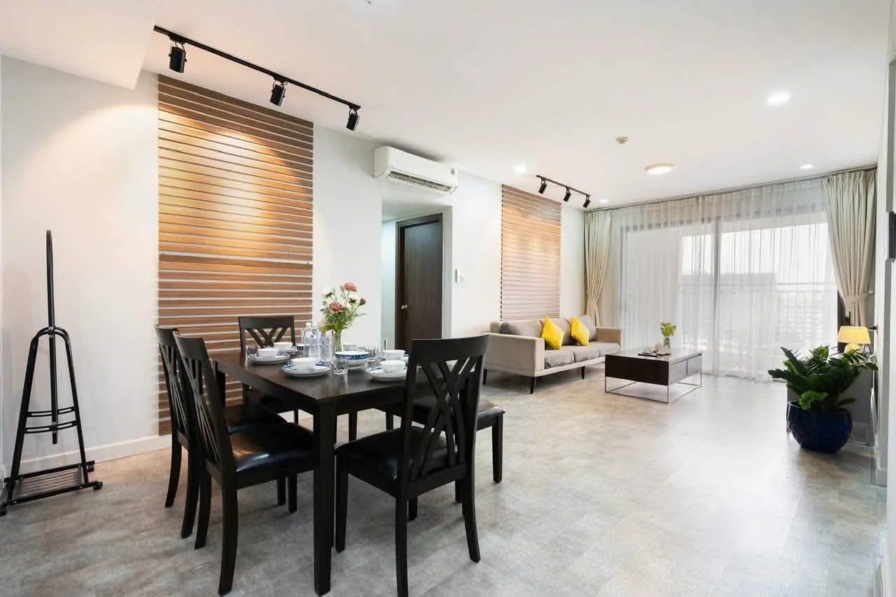 Balcony 3 Bedroom Saigon Royal Apartment Near District 1 | 115 sqm