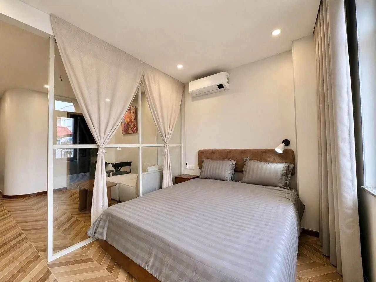 Japandi 1BR Serviced Apartment on Nguyen Cuu Van