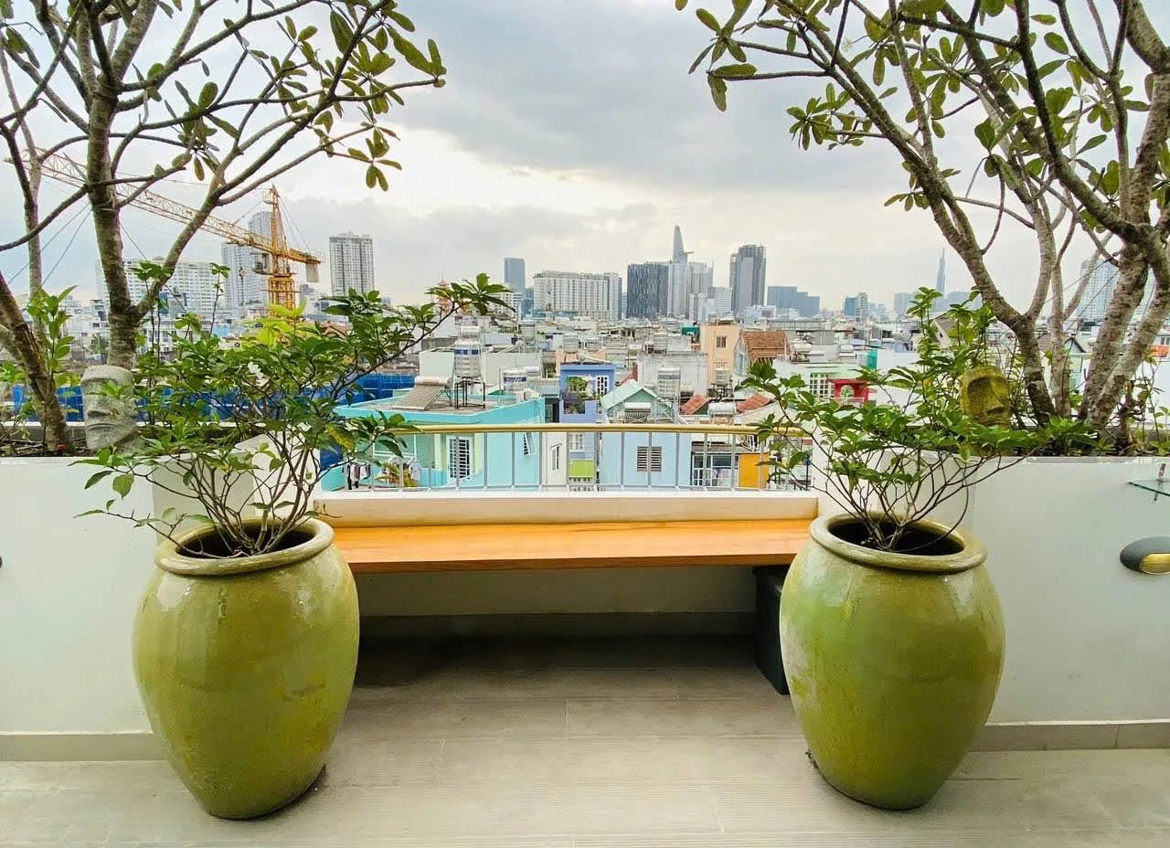 Studio Serviced Apartment with Private Terrace Garden for Rent on Khanh Hoi | 65 sqm