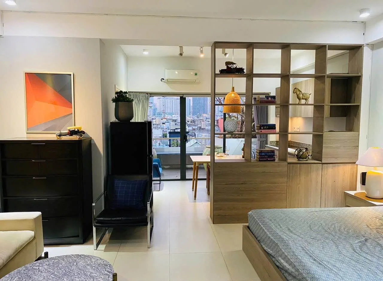 Studio Serviced Apartment with Private Terrace Garden for Rent on Khanh Hoi | 65 sqm