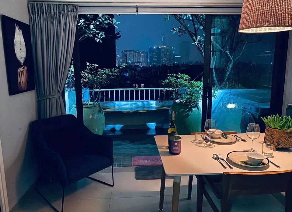 Studio Serviced Apartment with Private Terrace Garden for Rent on Khanh Hoi | 65 sqm