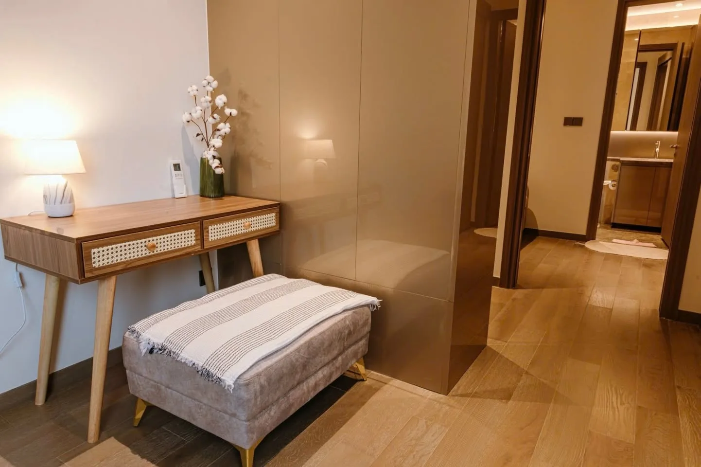 The Marq 1BR With Balcony and Warm Neutral Interiors