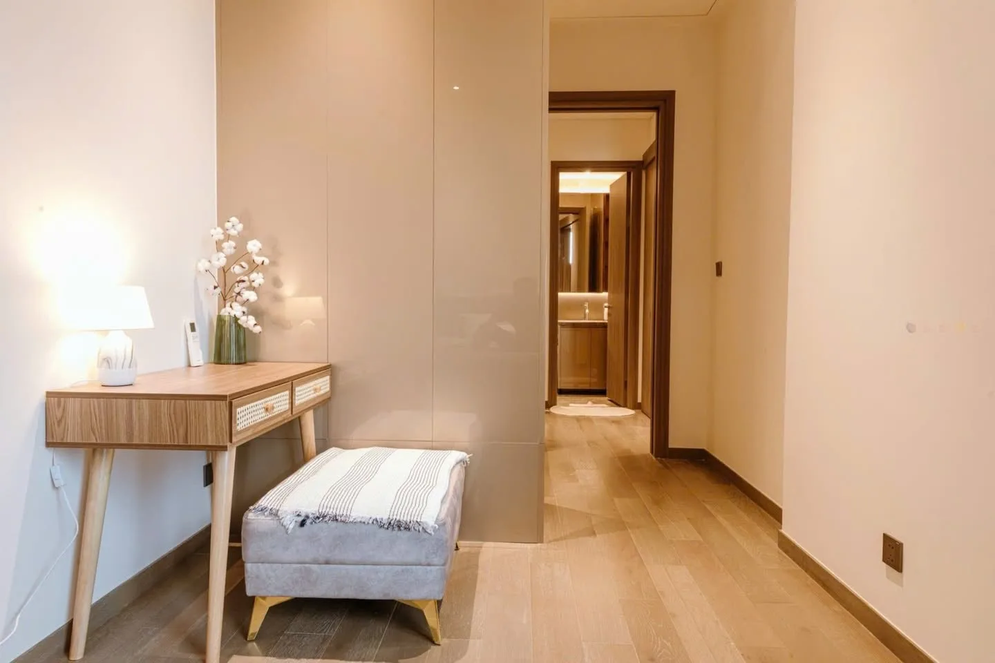 The Marq 1BR With Balcony and Warm Neutral Interiors