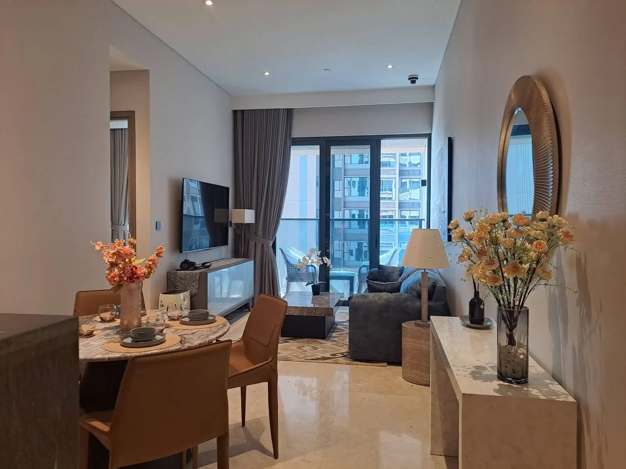 The Marq 2BR With Balcony and Brand-New Interiors