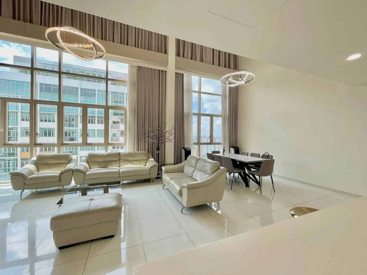 The Vista An Phu 5BR Duplex Penthouse With Double-Height Living