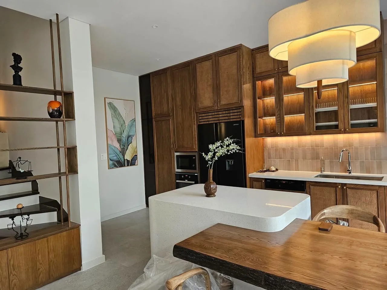 Truc Duong An Khanh 3BR Villa with Warm Wood Kitchen